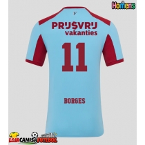 Camisa de Futebol Feyenoord Goncalo Borges #11 Equipamento Alternativo 2025-26 Manga Curta